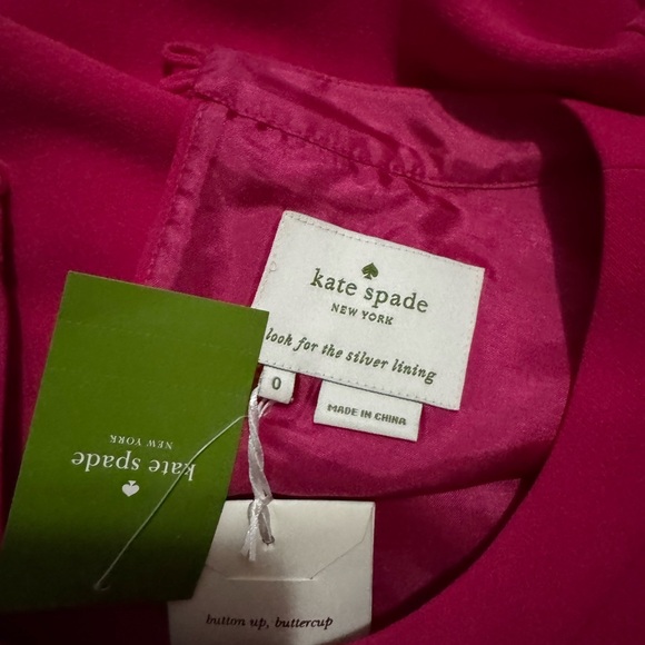 New - Kate Spade Vibrant Pink sweetheart Scallop demi shift Dress - Picture 7 of 11